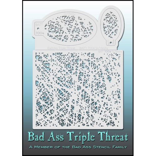 Bad Ass Triple Threat Stencil 7004 (BATT Stencil 7004 So Meshy)
